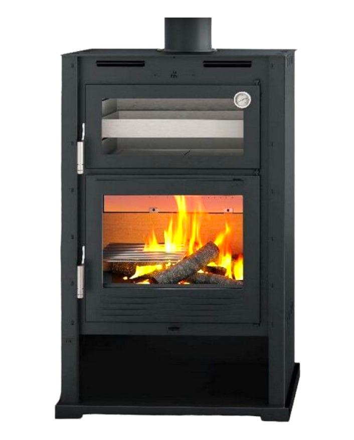 Belüfteter Holzofen mit Backfach - FIREMATIC Kentucky 9,5 kW