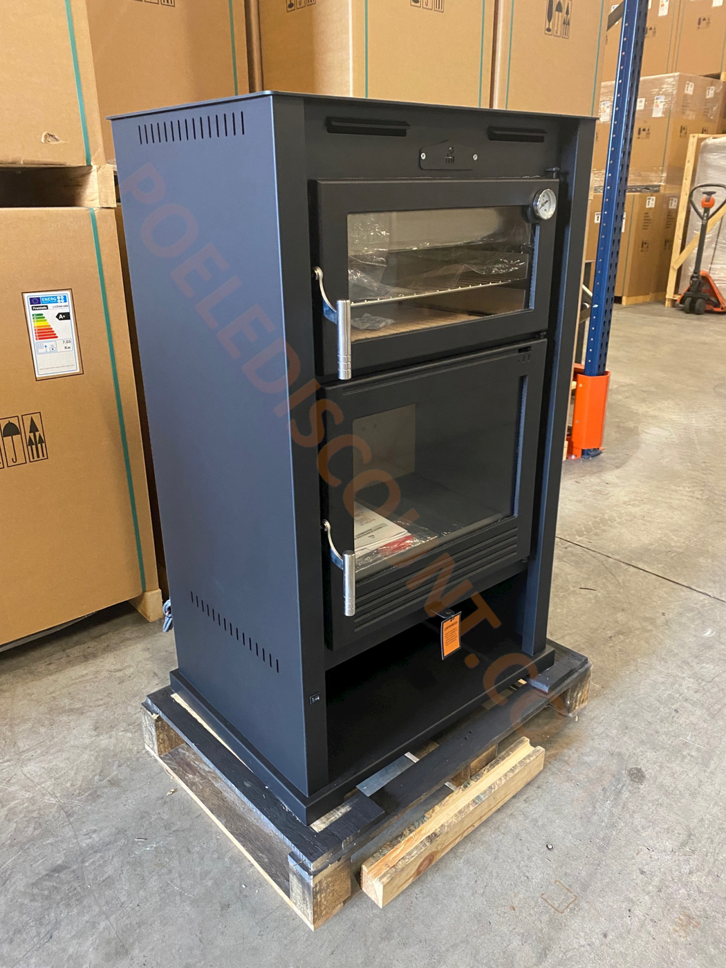 Belüfteter Holzofen mit Backfach - FIREMATIC Kentucky 9,5 kW