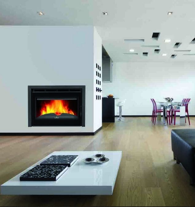 Holzeinsatz belüftet, kanalisierbar - BRONPI Madrid Vision 16,5 kW