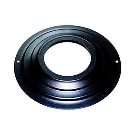 Rosace Stahl schwarz simple Ø80mm