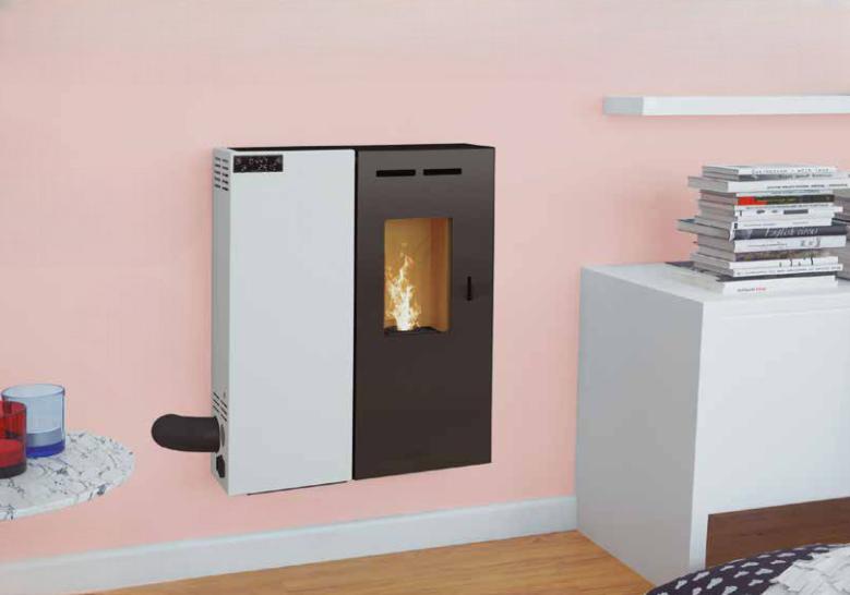 Extra-flacher Pelletofen - BRONPI Minerva Slim 2,9 bis 6,2 kW