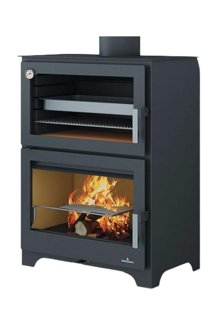 Holzofen anschließbar mit Backfach - BRONPI Murano 14 kW