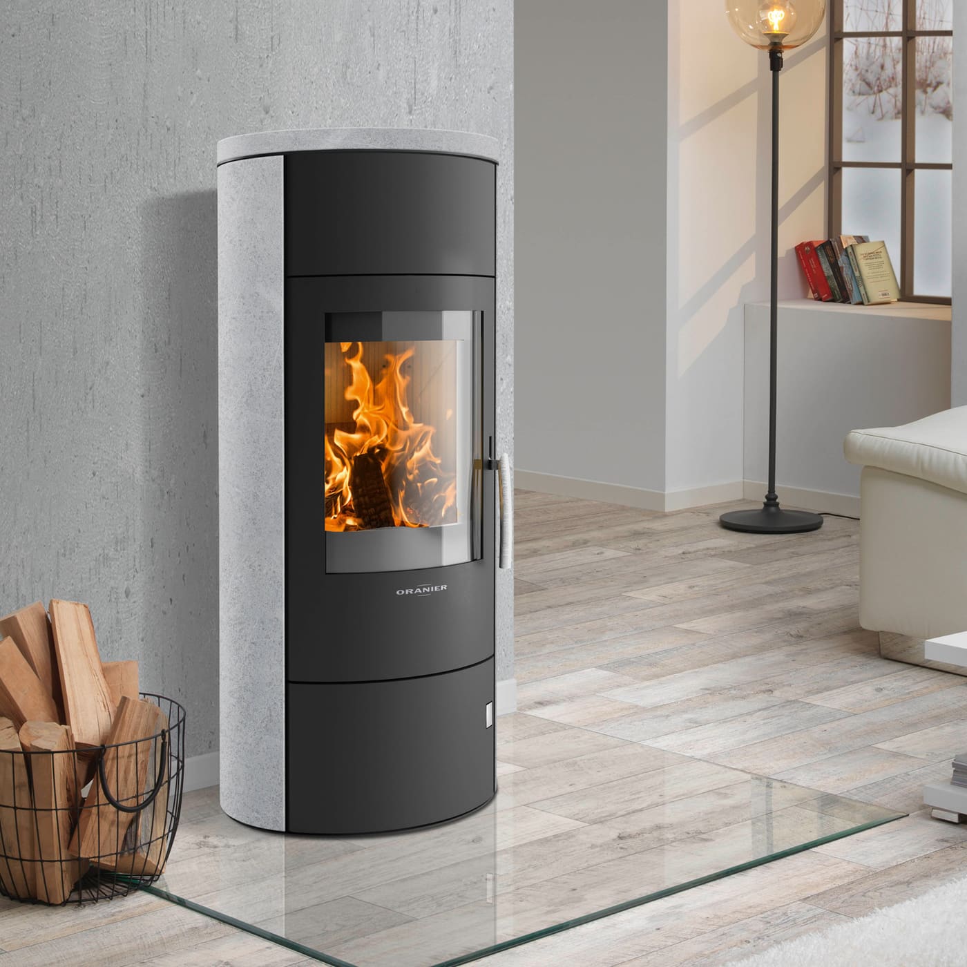 Oranier Polar W 2.0 Kaminofen 6,5 kW Speckstein