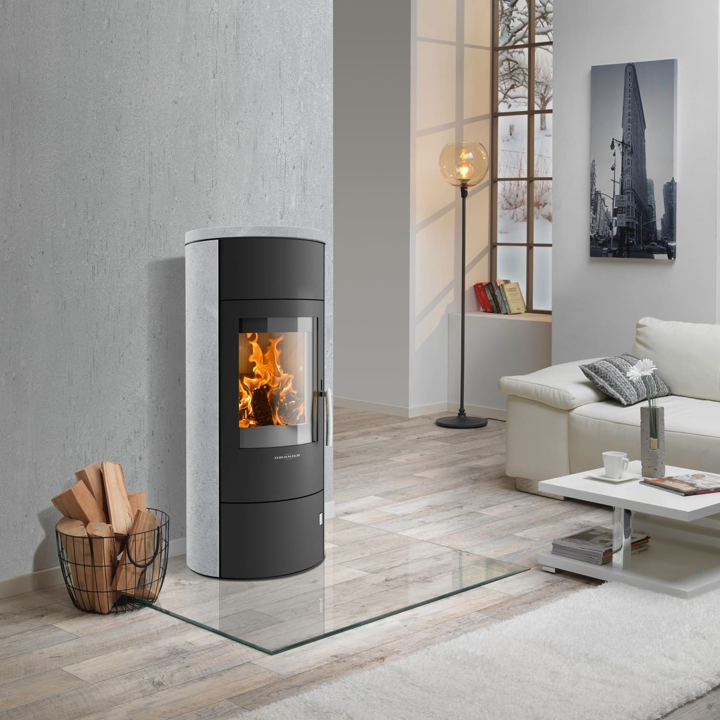 Oranier Polar W 2.0 Kaminofen 6,5 kW Speckstein