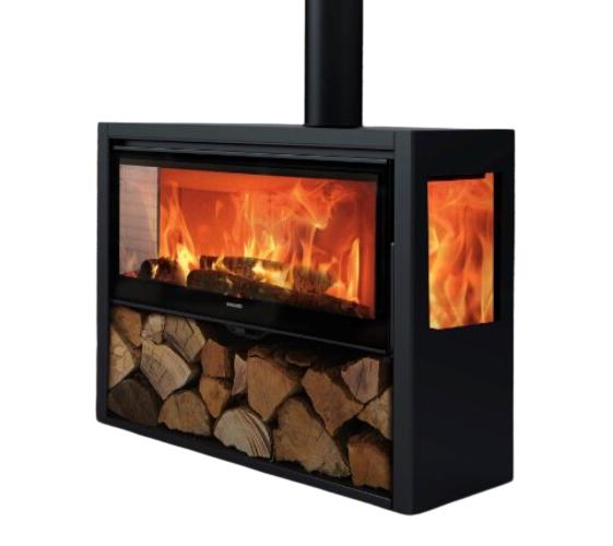 Holzofen anschließbar 3 vitres - PANADERO Chopin 3V 8.2 kW
