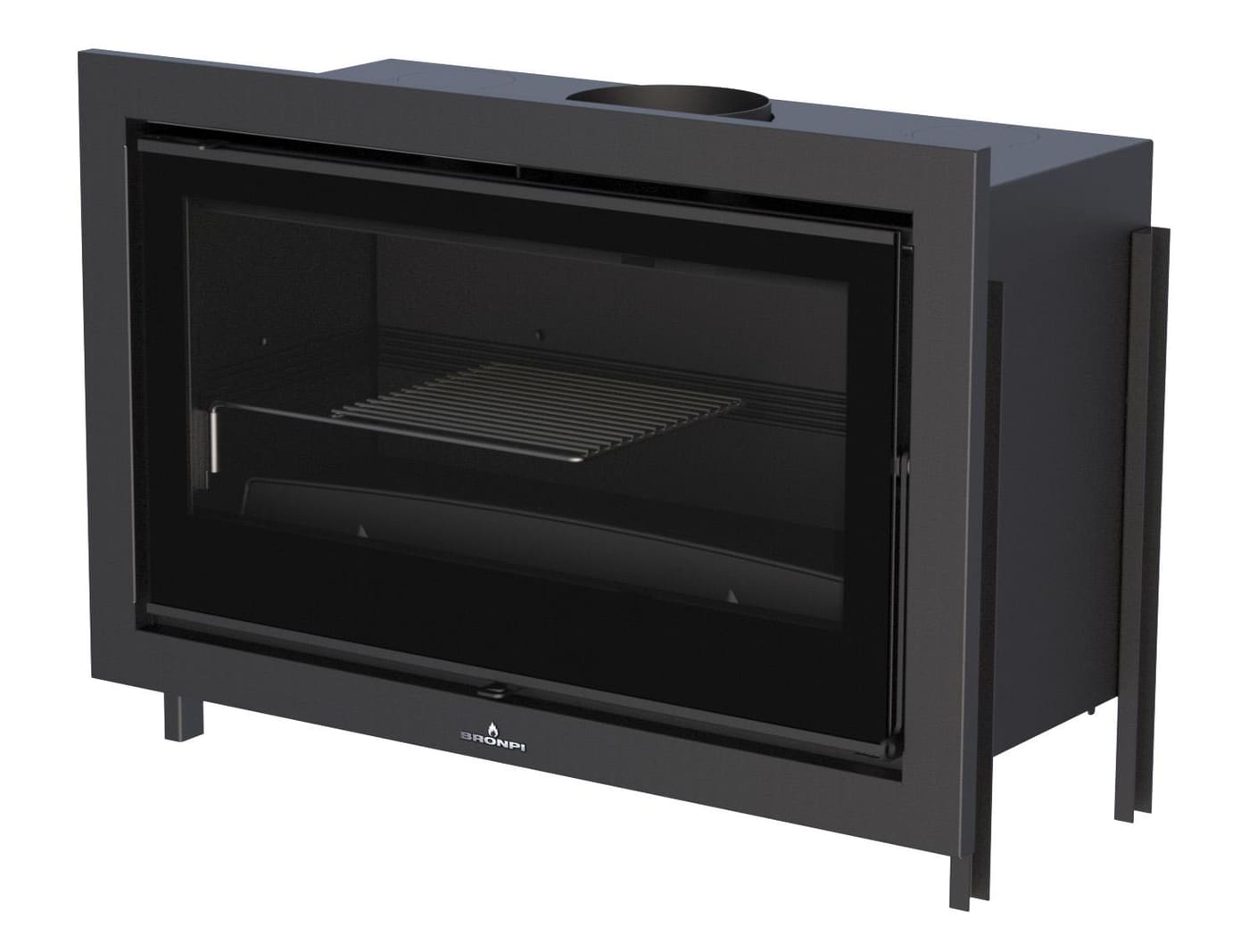 Holzeinsatz belüftet, kanalisierbar - BRONPI Paris 90 Vision 14 kW