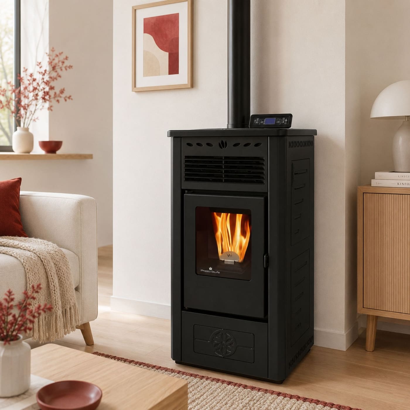 Pelletofen aus Keramik - ORIGINE PHEBO Febe 5S-8 7.5 kW