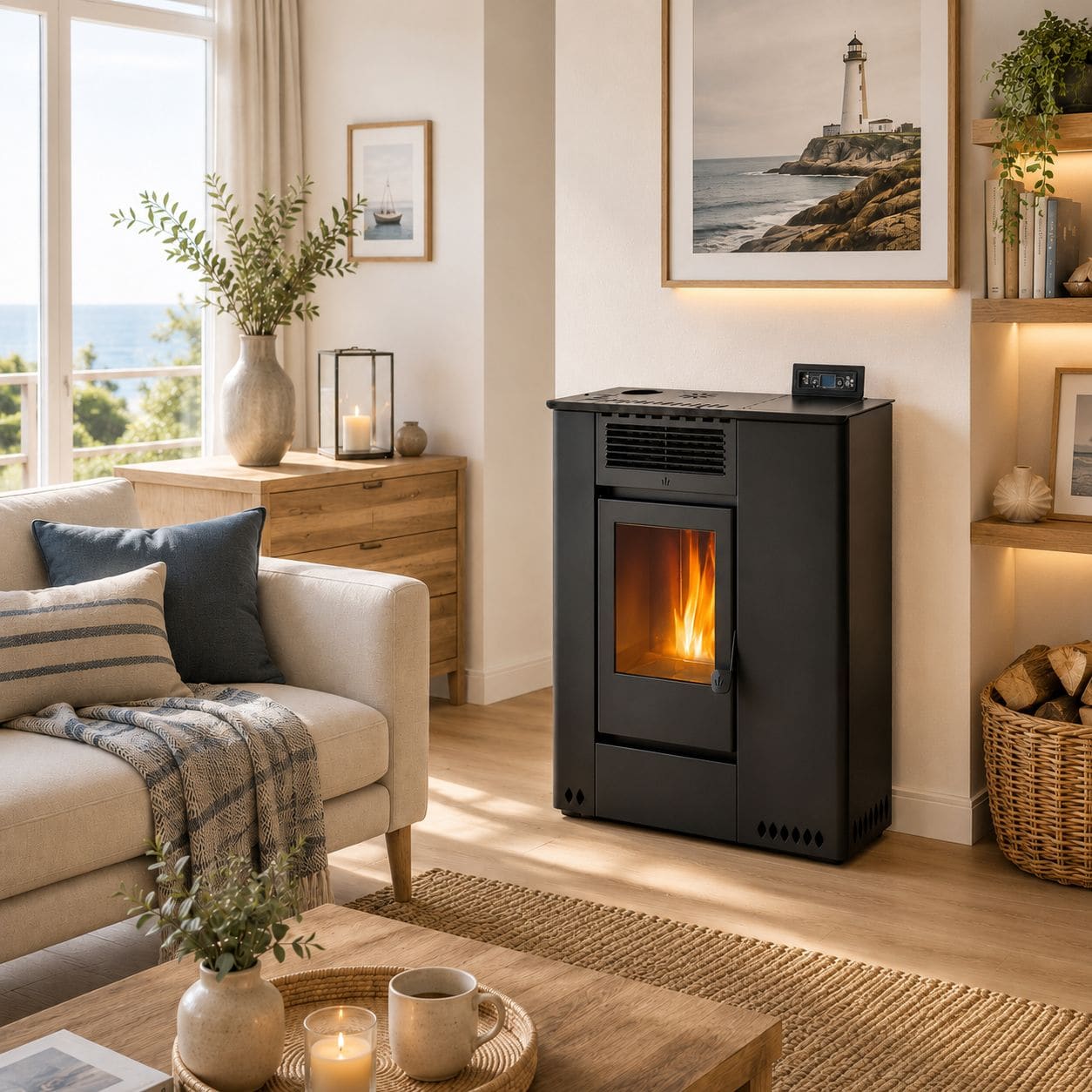 Pelletofen Slim - ORIGINE PHEBO Hera 11.5 kW