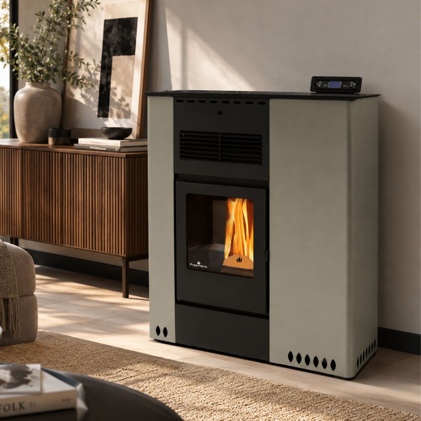 Pelletofen Slim - ORIGINE PHEBO Hera Maxi 11.5 kW