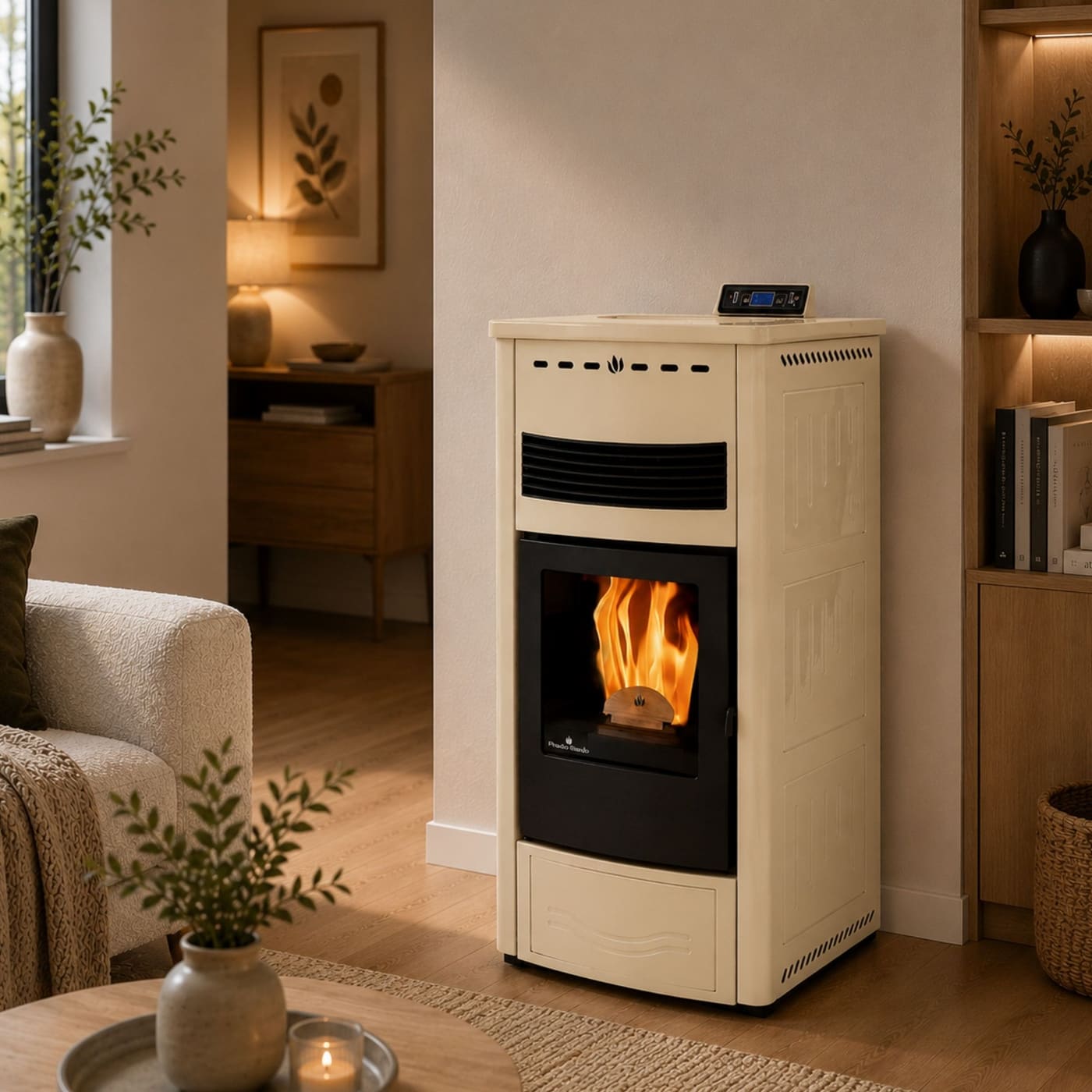 Pelletofen aus Keramik - ORIGINE PHEBO Maia Maxi 12.7 kW