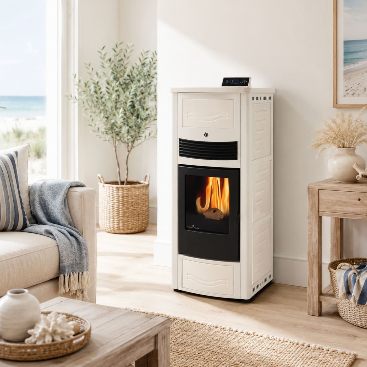 Pelletofen aus Keramik - ORIGINE PHEBO Calipso 12.7 kW