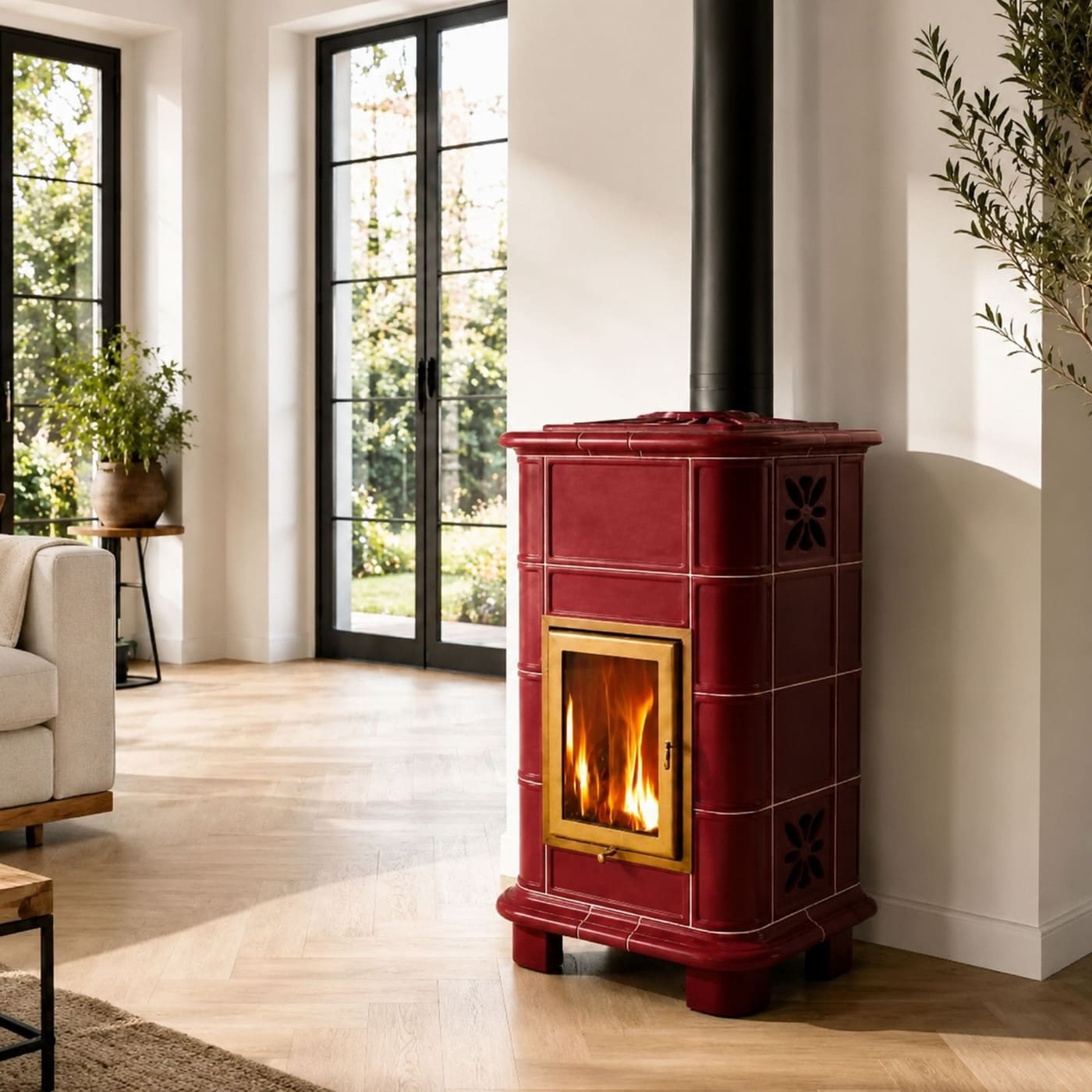 Holzofaus Keramik - ORIGINE PHEBO Vesta 10.7 kW