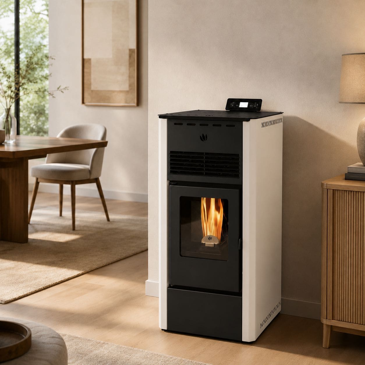 Belüfteter Pelletofen - ORIGINE PHEBO Afrodite 5S-XL 7,5 kW