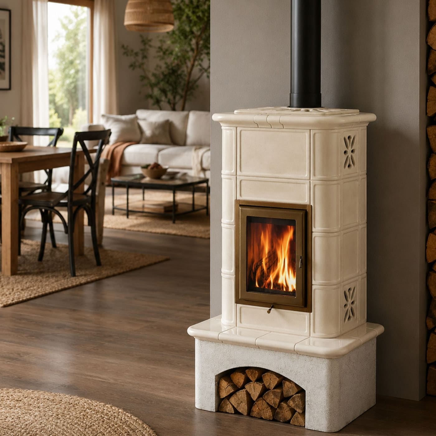 Holzofaus Keramik - ORIGINE PHEBO Selene 10.7 kW
