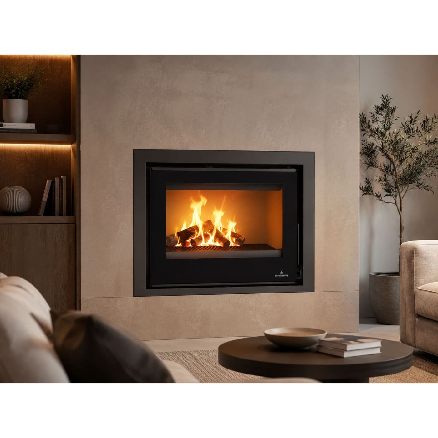Holzeinsatz belüftet, kanalisierbar - BRONPI Rioja Vision 13 kW