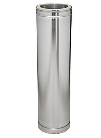 Isoliertes gerades Rohr 440 mm Ø80mm - DW 316L/304