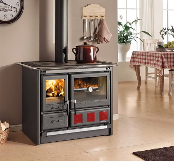 Holz-Küchenherd anschließbar - LA NORDICA Rosa XXL.16 Stahl 10,5 kW