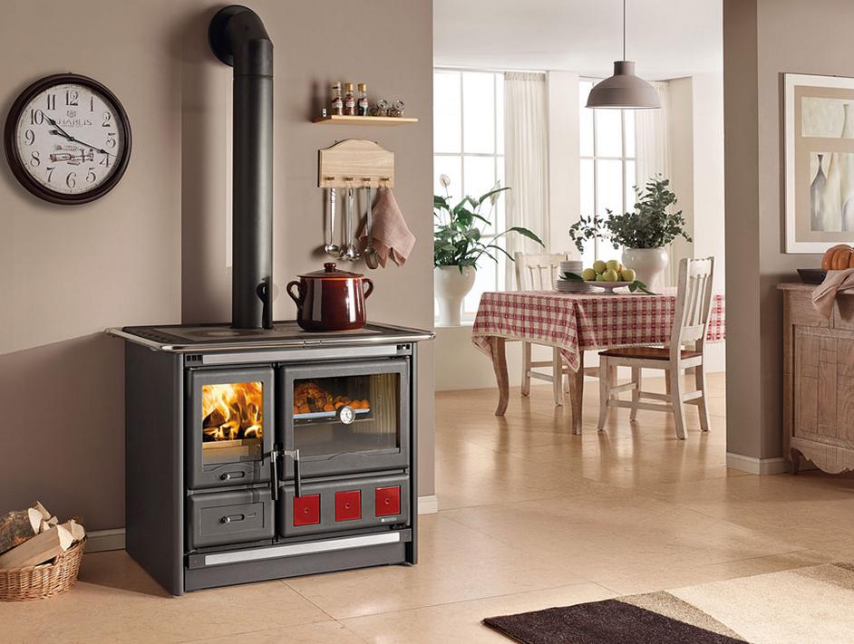 Holz-Küchenherd anschließbar - LA NORDICA Rosa XXL.16 Stahl 10,5 kW