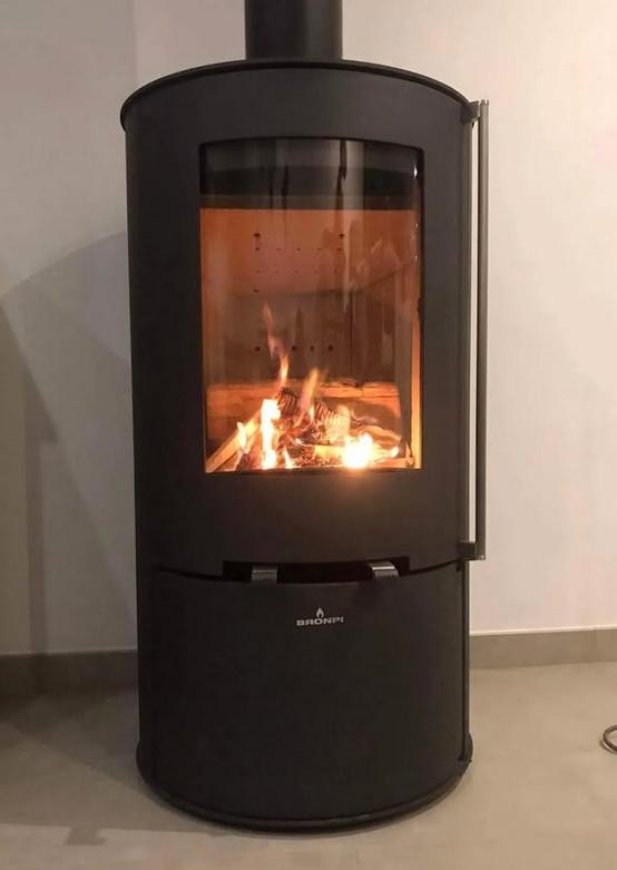 Holzofen rond anschließbar - BRONPI Dover 9.4 kW