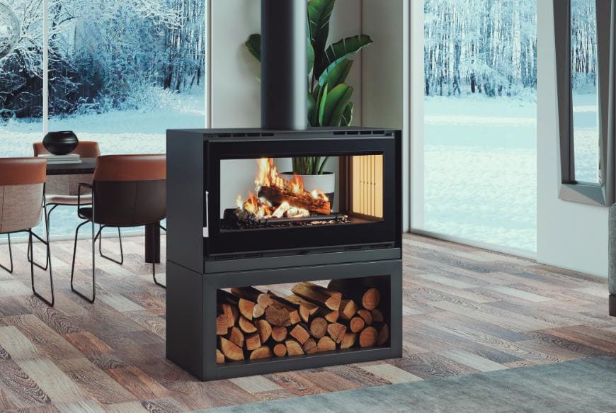 Holzofen 2 vitres - FIREMATIC Ottawa - L 13.5 kW