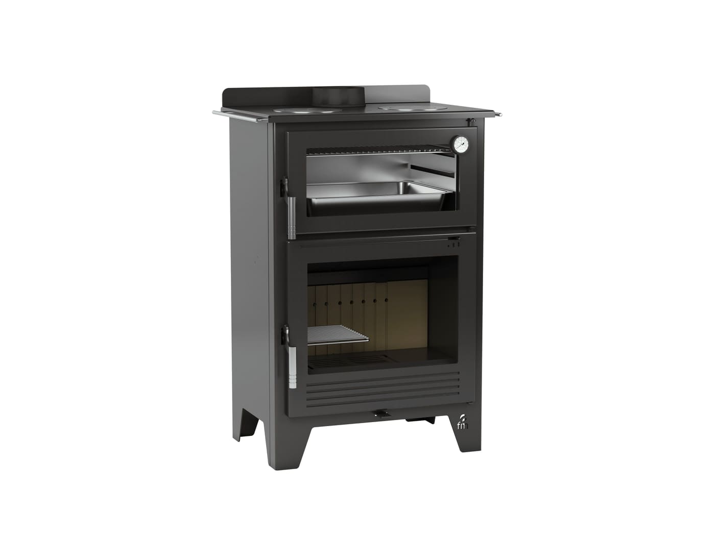 Holz-Küchenherd mit Backfach - FIREMATIC Montana 9,5 kW