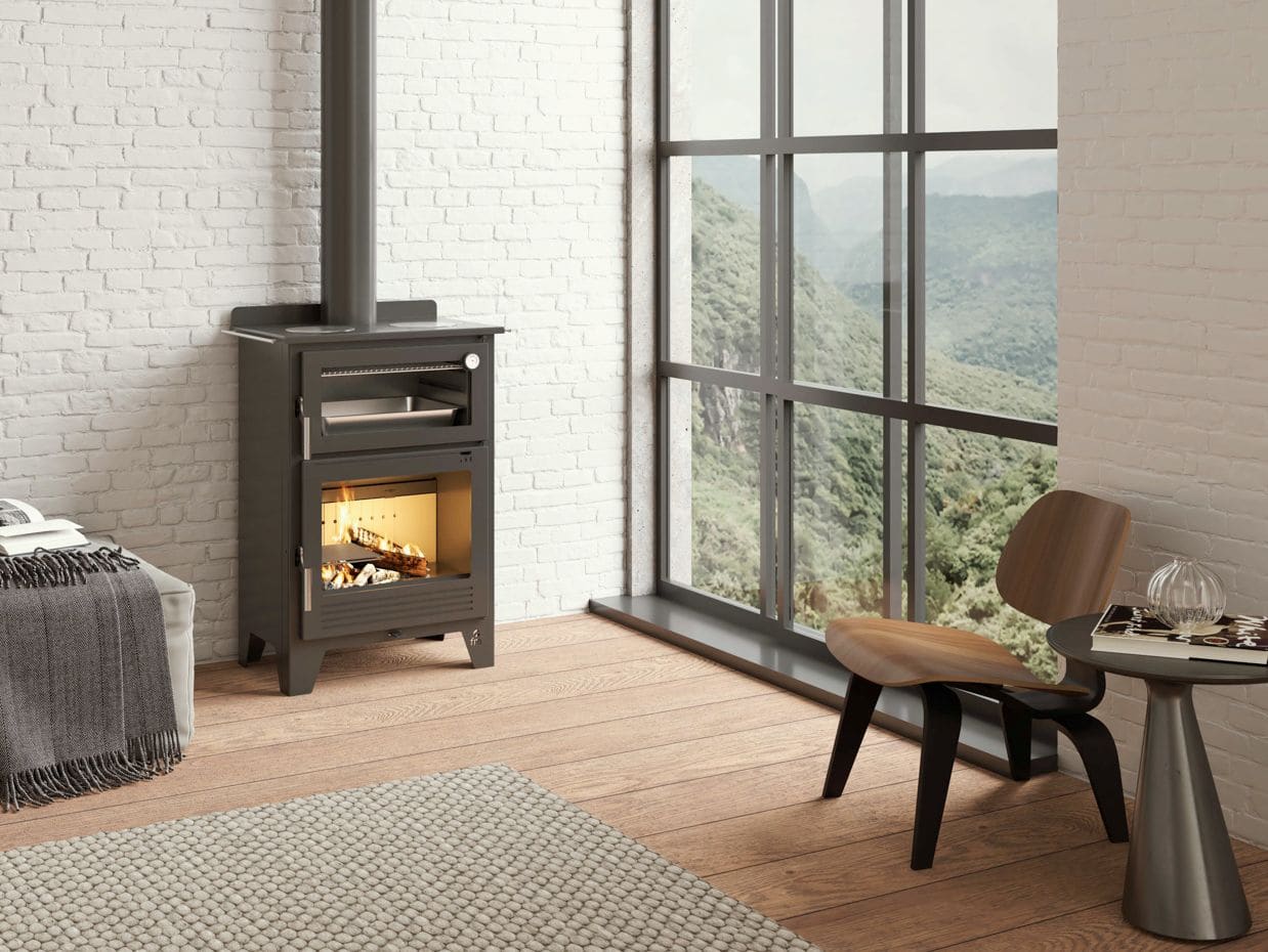 Holz-Küchenherd mit Backfach - FIREMATIC Montana 9,5 kW