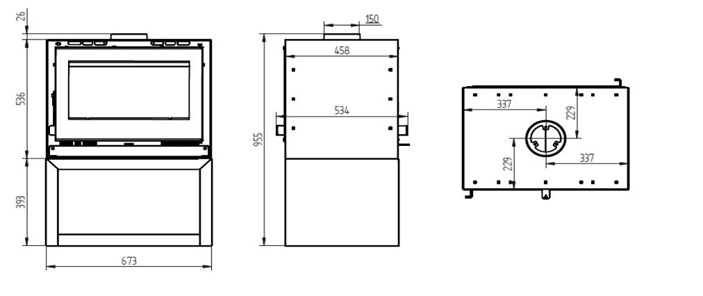 Holzofen 2 vitres - FIREMATIC Ottawa - S 12.6 kW