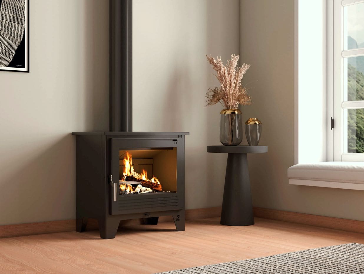 Holzofaus Gusseisen Stahl - FIREMATIC Tulsa 9.5 kW