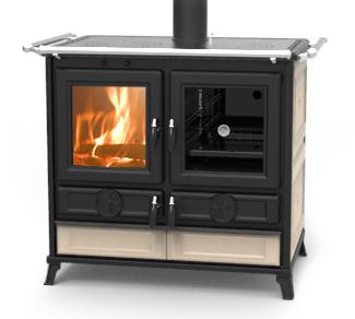 Holz-Küchenherd aus Keramik - THERMOROSSI Viola Evo 12,1 kW