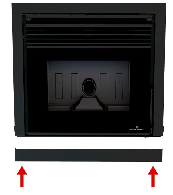 Belüfteter Pelleteinsatz - BRONPI Tavira 6 kW
