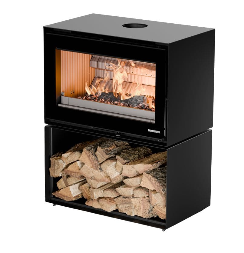 Holzofen anschließbar - THERMOROSSI Fullmoon 10.6 kW