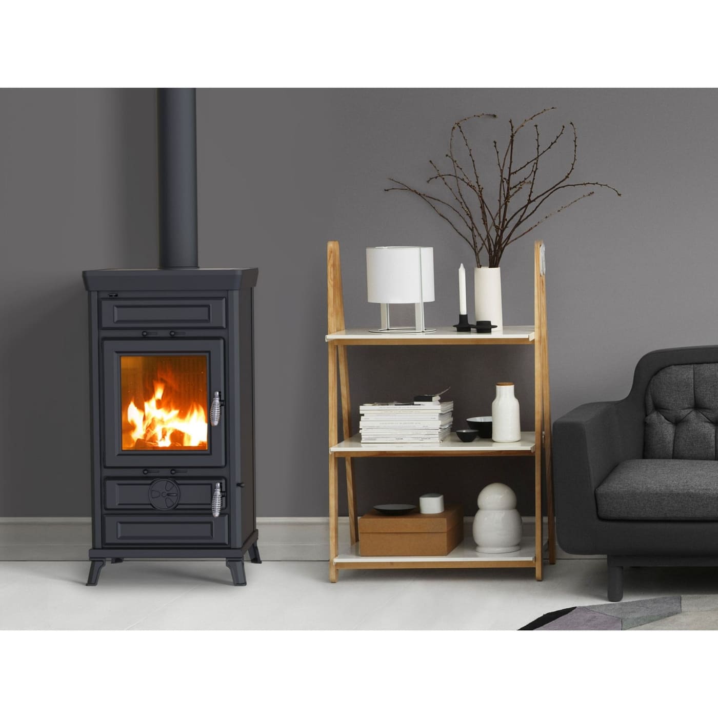 Gusseisen-Holzofen - THERMOROSSI Ilaria Evo6 Easy 11.4 kW