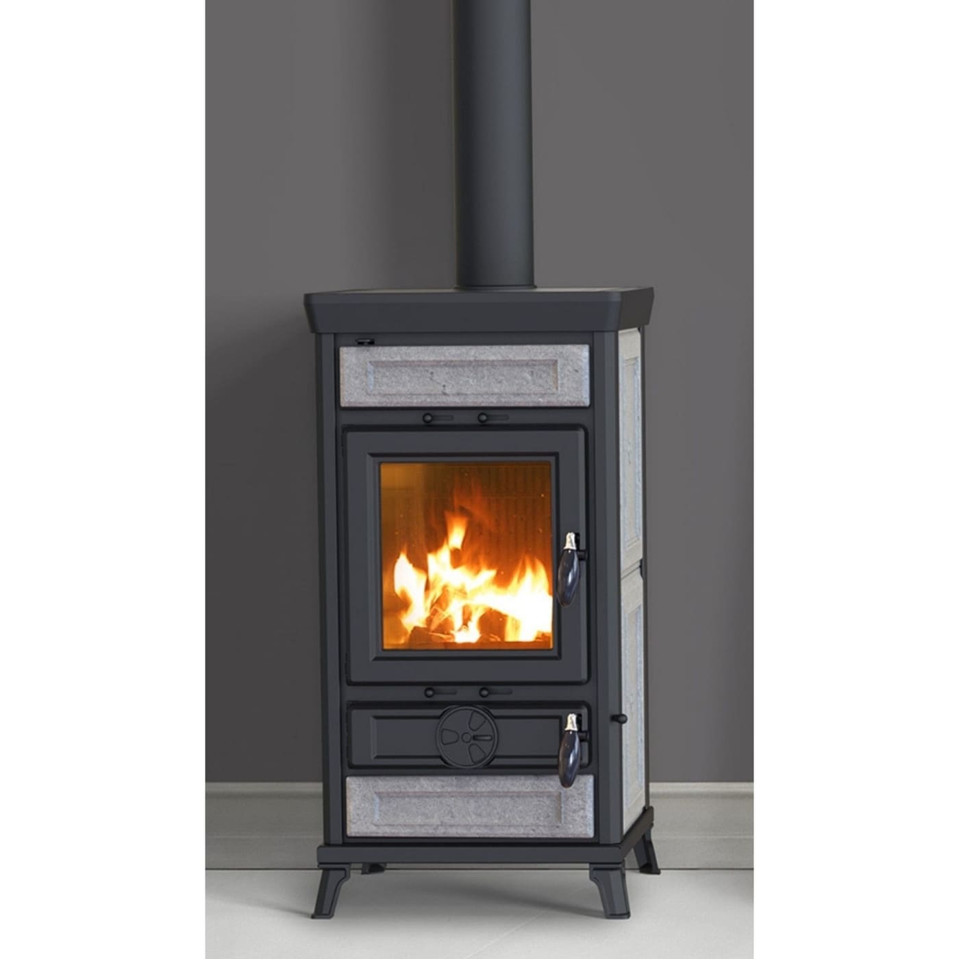 Holzofen en pierre - THERMOROSSI Ilaria Evo6 Stone 11.4 kW