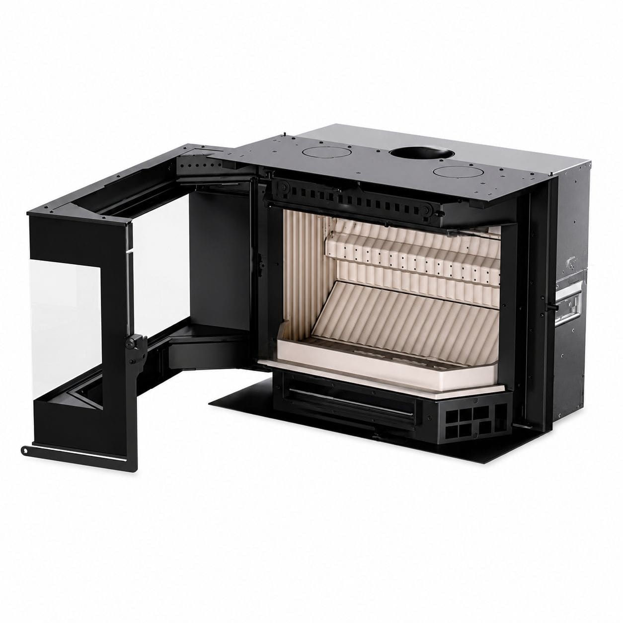 Holzeinsatz Eck - THERMOROSSI Panorama Angolare SX 5.7 kW