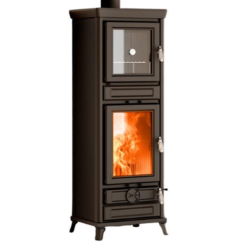 Holzofen mit Backfach aus Gusseisen - THERMOROSSI Anna Evo5 Easy 12.5 kW