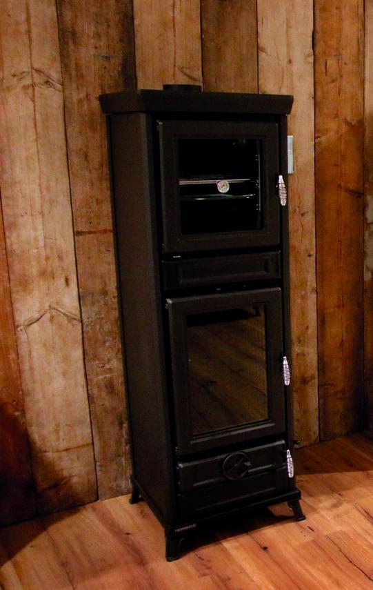 Holzofen mit Backfach aus Gusseisen - THERMOROSSI Anna Evo5 Easy 12.5 kW