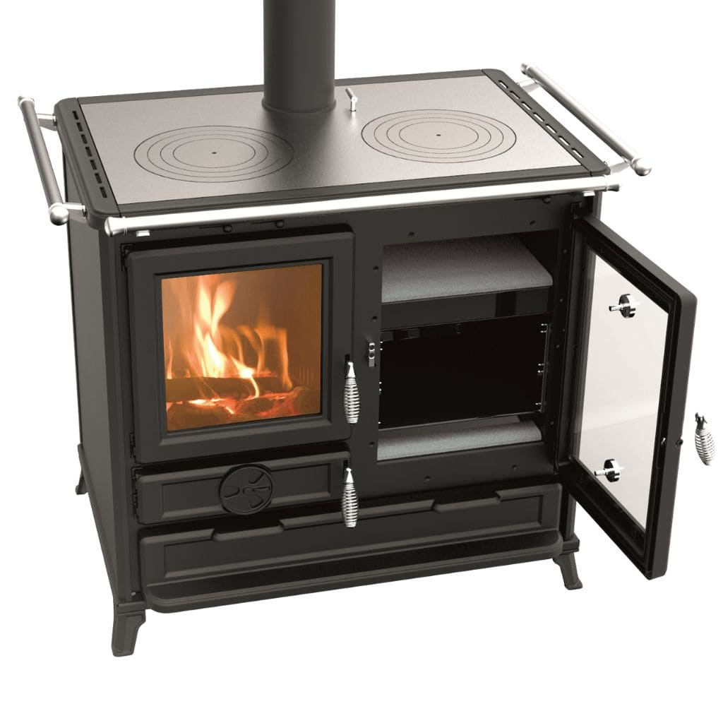 Holz-Küchenherd aus Gusseisen - THERMOROSSI Margot Evo 12,1 kW