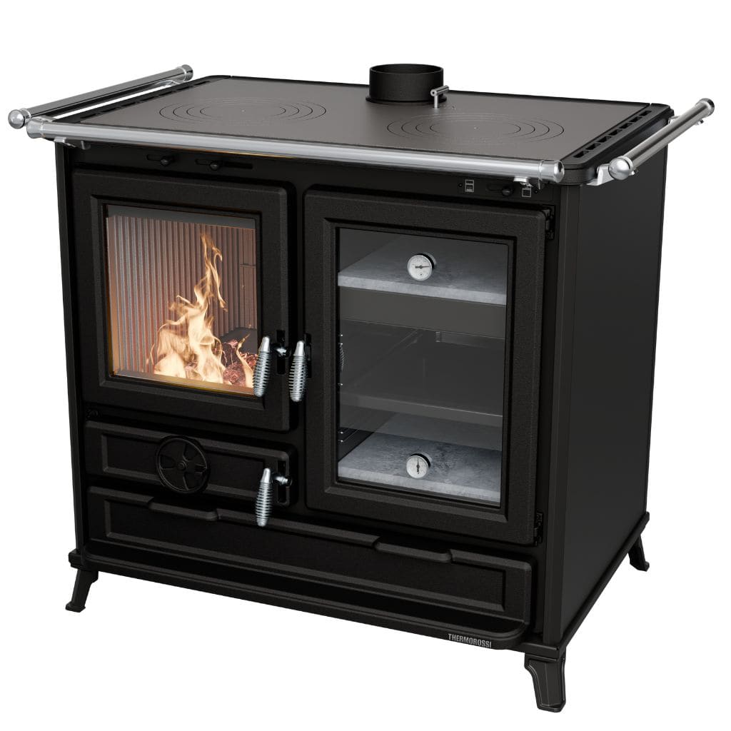 Holz-Küchenherd aus Gusseisen - THERMOROSSI Margot Evo 12,1 kW