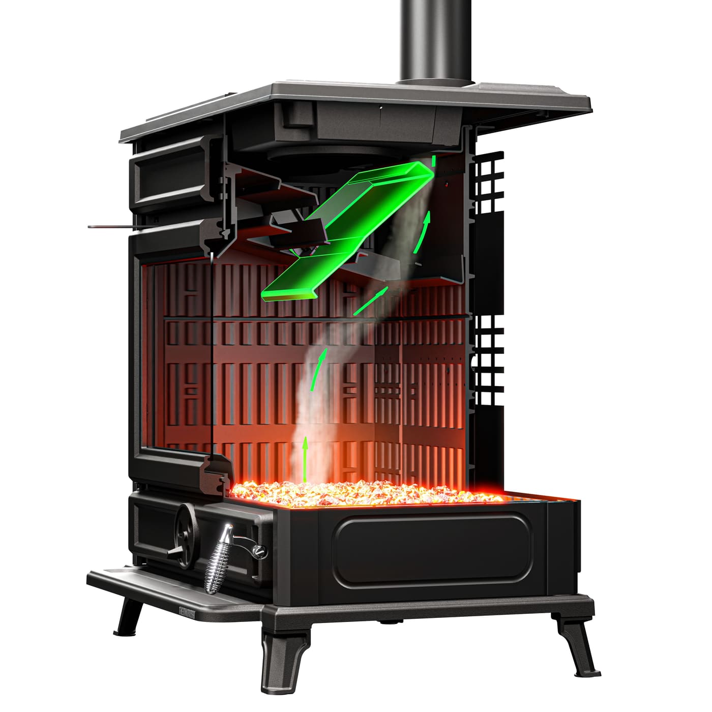 Holzeinsatz Premium - THERMOROSSI Skyline 490 9.3 kW