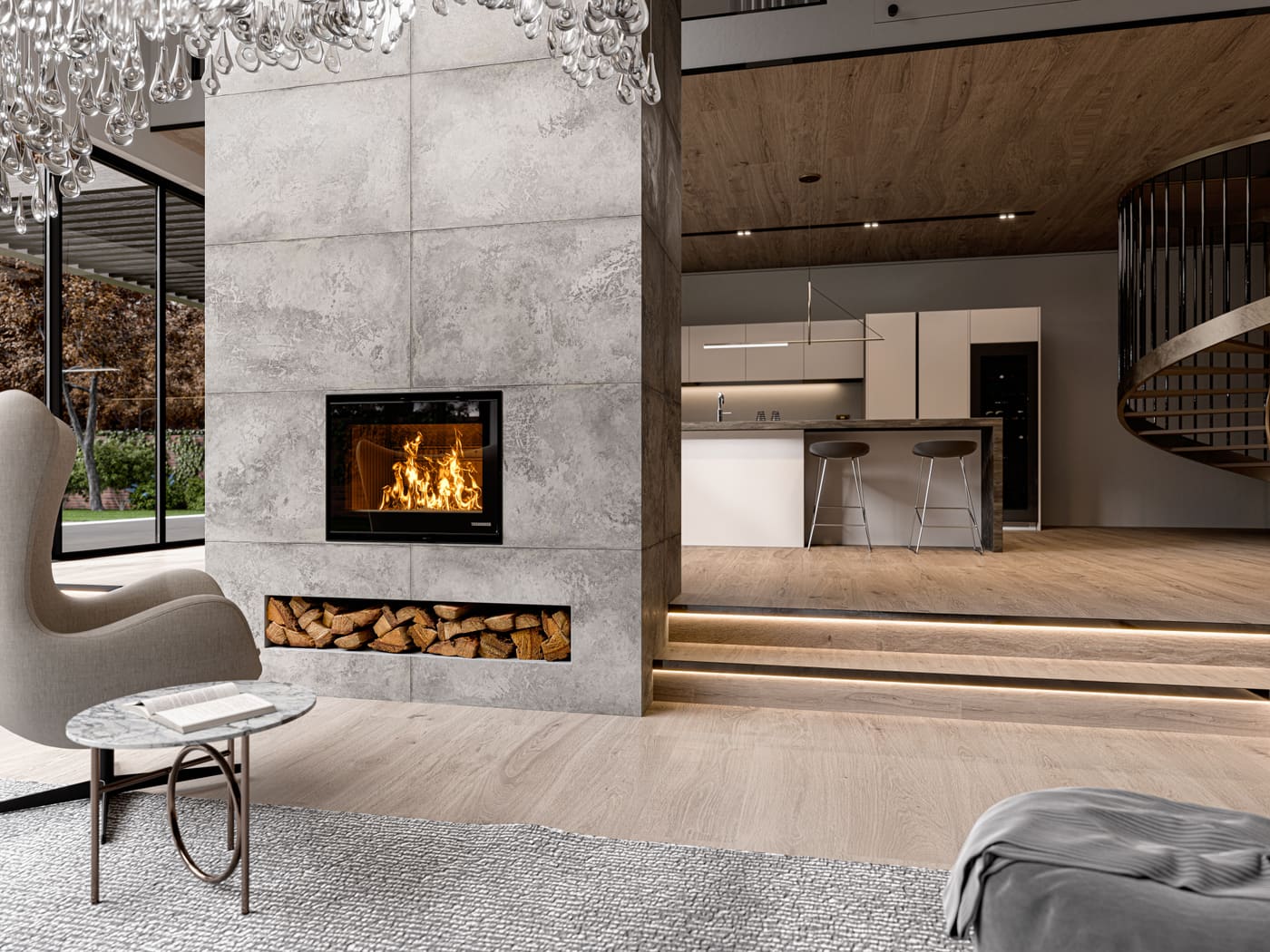 Holzeinsatz Premium - THERMOROSSI Skyline 540 10.7 kW