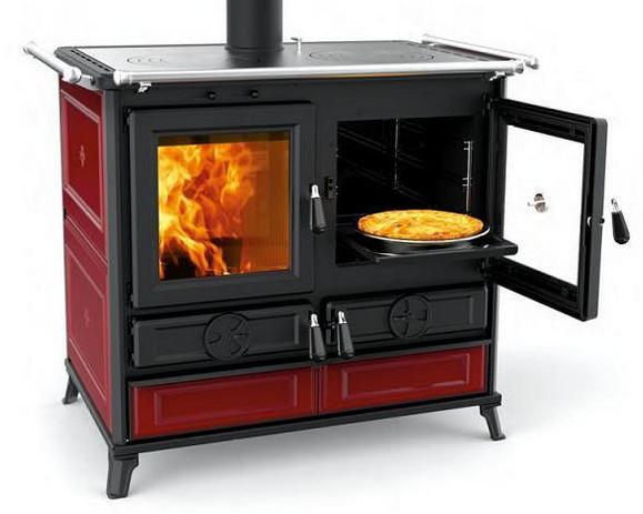 Holz-Küchenherd aus Keramik - THERMOROSSI Viola Evo 12,1 kW