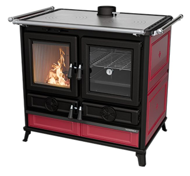 Holz-Küchenherd aus Keramik - THERMOROSSI Viola Evo 12,1 kW