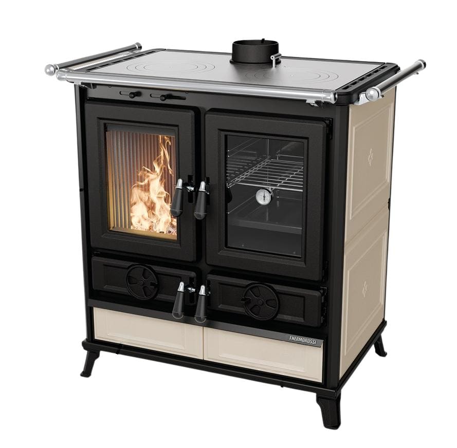 Holz-Küchenherd aus Keramik - THERMOROSSI Violetta Evo 8,2 kW