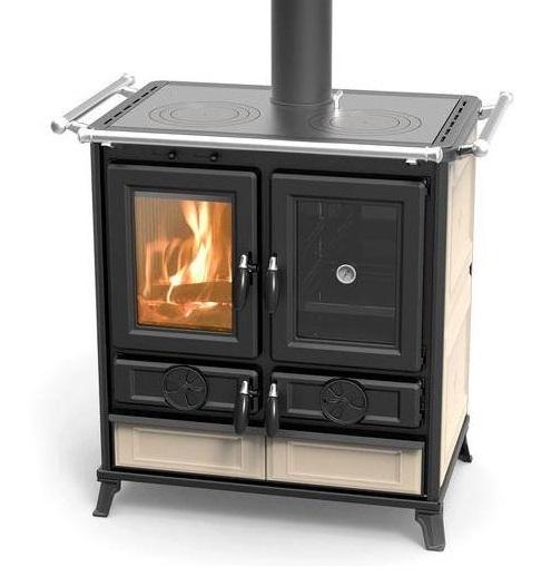 Holz-Küchenherd aus Keramik - THERMOROSSI Violetta Evo 8,2 kW