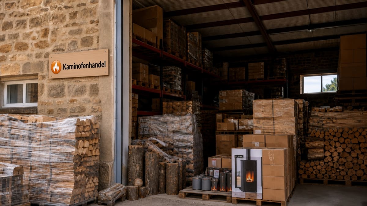 Holzöfen im Wohnzimmer